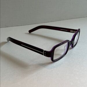 MARIUS MOREL 1880 Unisex Plum & Purple Modern Rectangle 44-25-140 Eyeglass Frame